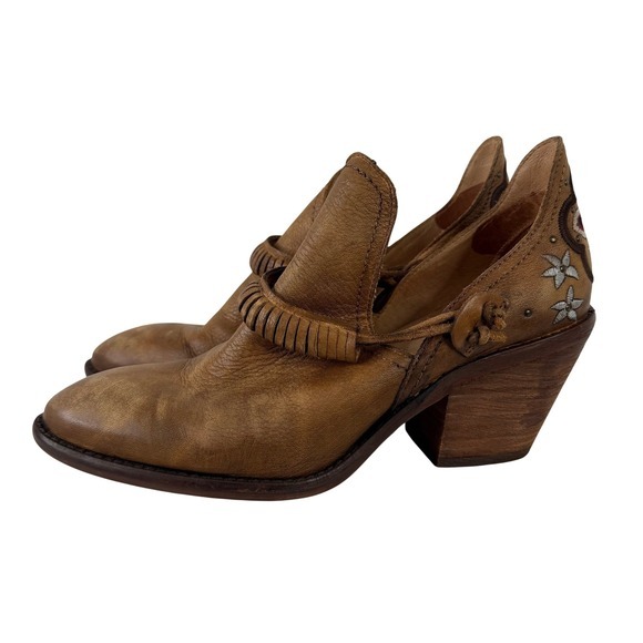Sundance Shoes - Sundance‎ Vera Cruz Estrada Embroidered Western Ankle Boots Spain Size 39